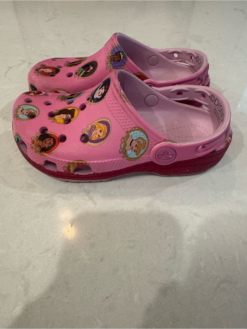 Crocs Disney Pink Kids' Princess Clog Shoes Size 12 C